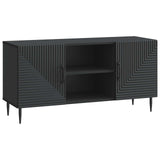 vidaXL TV Kast Zwart 102 x 34,5 x 50 cm Bewerkt hout