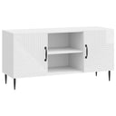 vidaXL TV Kast Zwart 102 x 34,5 x 50 cm Bewerkt hout