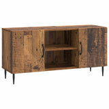 vidaXL TV Kast Zwart 102 x 34,5 x 50 cm Bewerkt hout