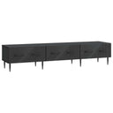 vidaXL TV Kast met lade Zwart 147 x 34,5 x 30 cm Bewerkt hout