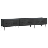 vidaXL TV Kast met lade Zwart 147 x 34,5 x 30 cm Bewerkt hout