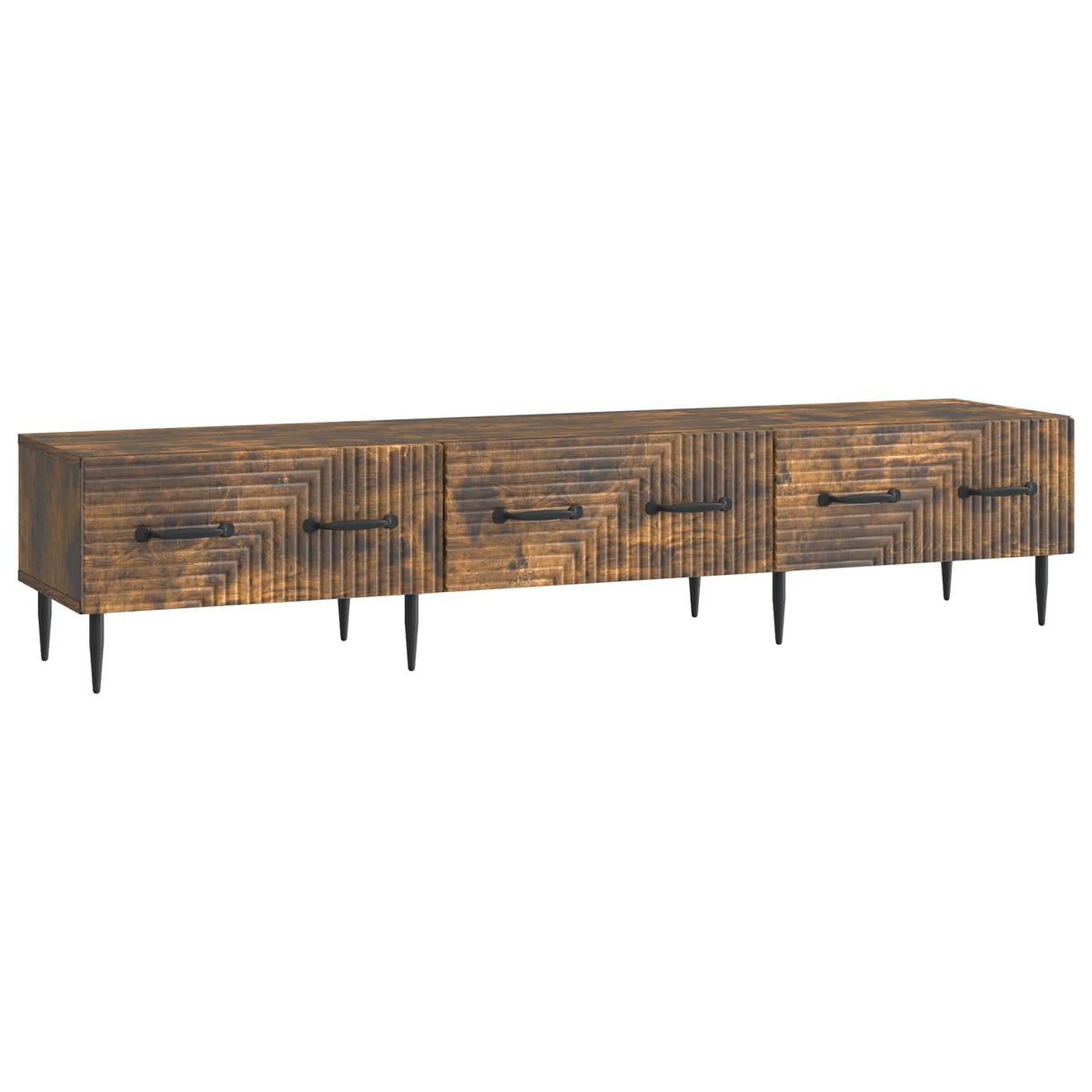 vidaXL TV Kast met lade Zwart 147 x 34,5 x 30 cm Bewerkt hout