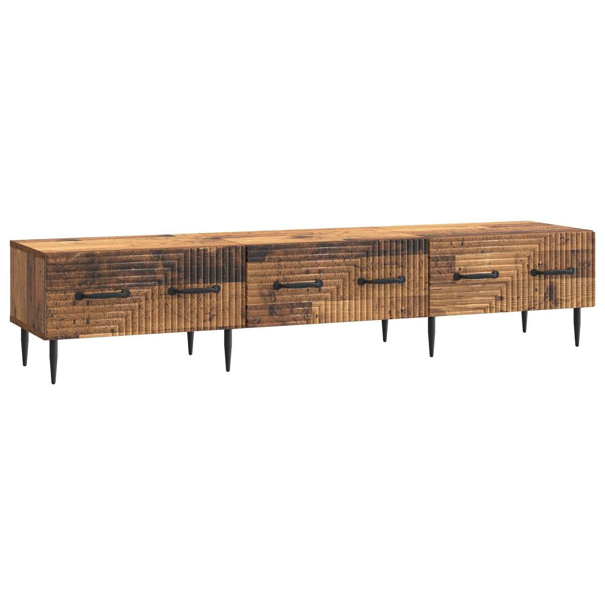 vidaXL TV Kast met lade Zwart 147 x 34,5 x 30 cm Bewerkt hout