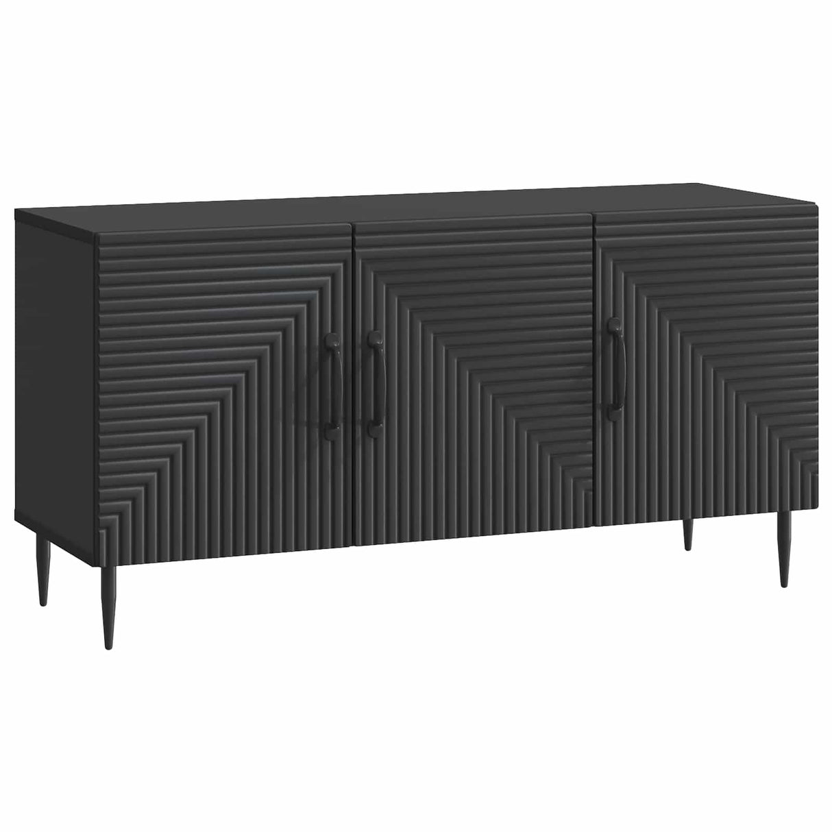 vidaXL TV Kast Zwart 99 x 34,5 x 50 cm Bewerkt hout
