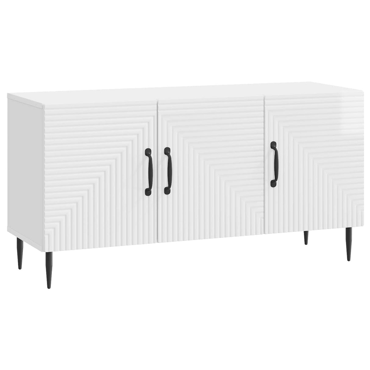 vidaXL TV Kast Zwart 99 x 34,5 x 50 cm Bewerkt hout
