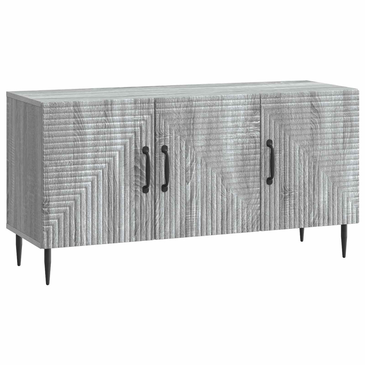 vidaXL TV Kast Zwart 99 x 34,5 x 50 cm Bewerkt hout