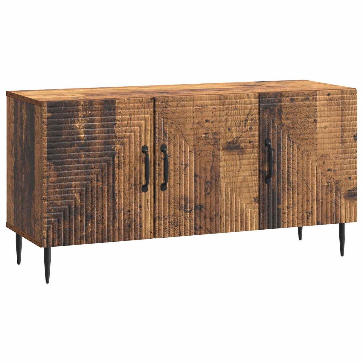 vidaXL TV Kast Zwart 99 x 34,5 x 50 cm Bewerkt hout