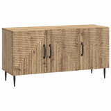 vidaXL TV Kast Zwart 99 x 34,5 x 50 cm Bewerkt hout