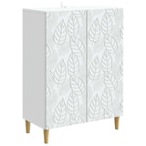 vidaXL Dressoir Wit 66 x 34,5 x 90 cm Bewerkt hout