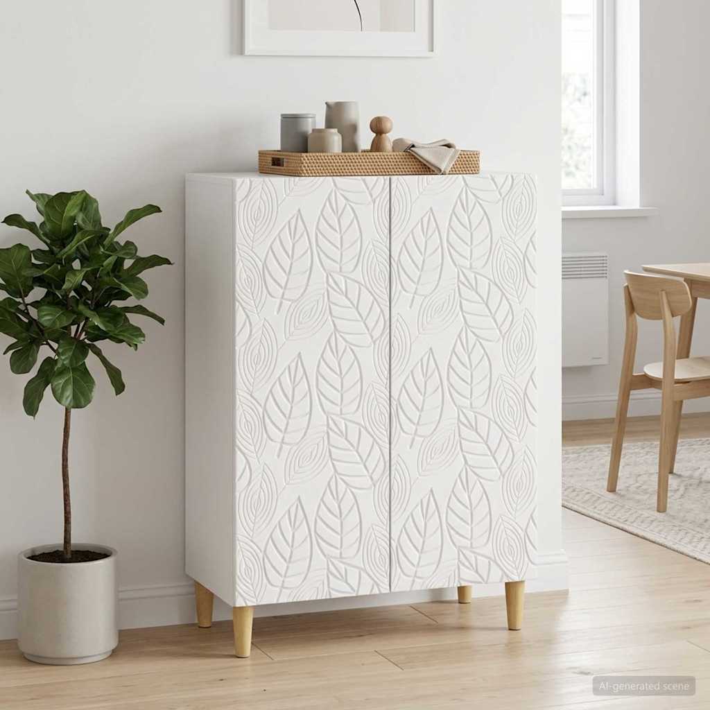 vidaXL Dressoir Wit 66 x 34,5 x 90 cm Bewerkt hout