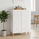 vidaXL Dressoir Wit 66 x 34,5 x 90 cm Bewerkt hout