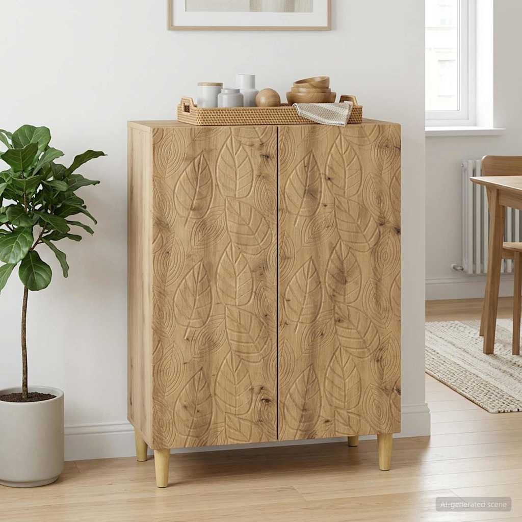 vidaXL Dressoir Wit 66 x 34,5 x 90 cm Bewerkt hout