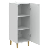 vidaXL Dressoir Wit 33 x 34,5 x 90 cm Bewerkt hout