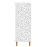 vidaXL Dressoir Wit 33 x 34,5 x 90 cm Bewerkt hout