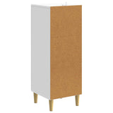 vidaXL Dressoir Wit 33 x 34,5 x 90 cm Bewerkt hout