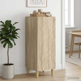 vidaXL Dressoir Wit 33 x 34,5 x 90 cm Bewerkt hout