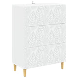 vidaXL Ladekast Wit 66 x 34,5 x 90 cm Bewerkt hout