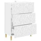 vidaXL Ladekast Wit 66 x 34,5 x 90 cm Bewerkt hout