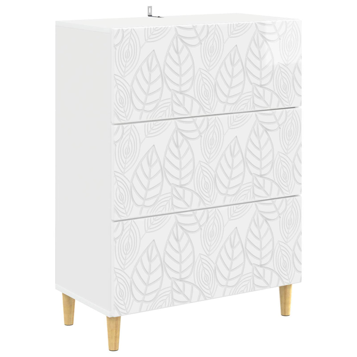 vidaXL Ladekast Wit 66 x 34,5 x 90 cm Bewerkt hout