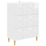 vidaXL Ladekast Wit 66 x 34,5 x 90 cm Bewerkt hout