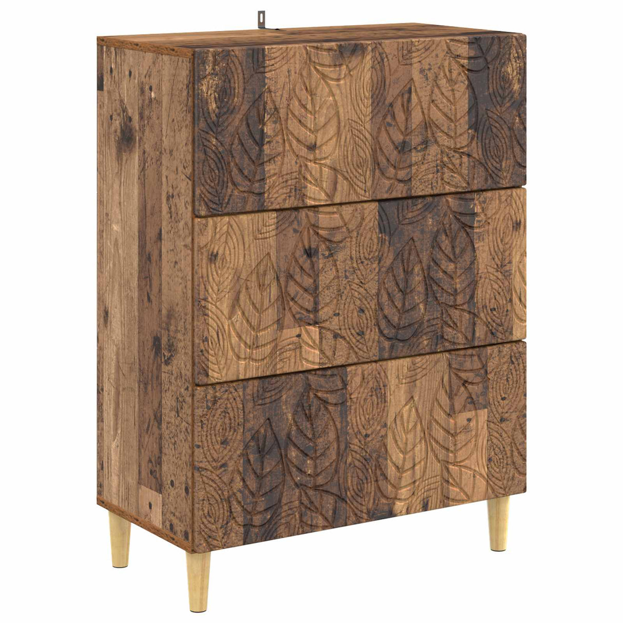 vidaXL Ladekast Wit 66 x 34,5 x 90 cm Bewerkt hout