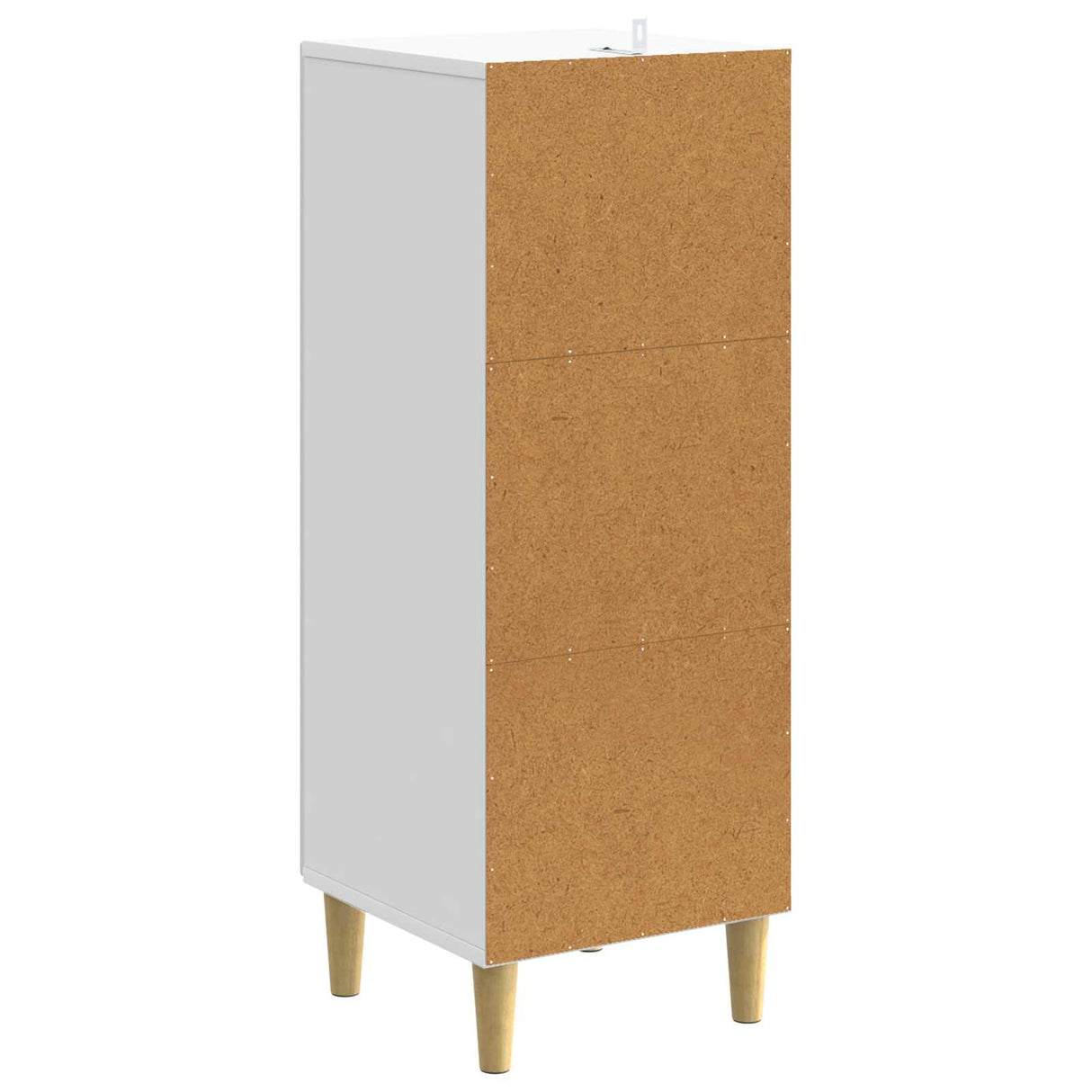 vidaXL Drawer Cabinet White 33 x 34.5 x 90 cm Engineered Wood