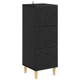vidaXL Drawer Cabinet White 33 x 34.5 x 90 cm Engineered Wood