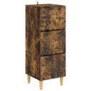 vidaXL Drawer Cabinet White 33 x 34.5 x 90 cm Engineered Wood