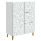 vidaXL Dressoir Wit 66 x 34,5 x 90 cm Bewerkt hout