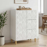vidaXL Dressoir Wit 66 x 34,5 x 90 cm Bewerkt hout