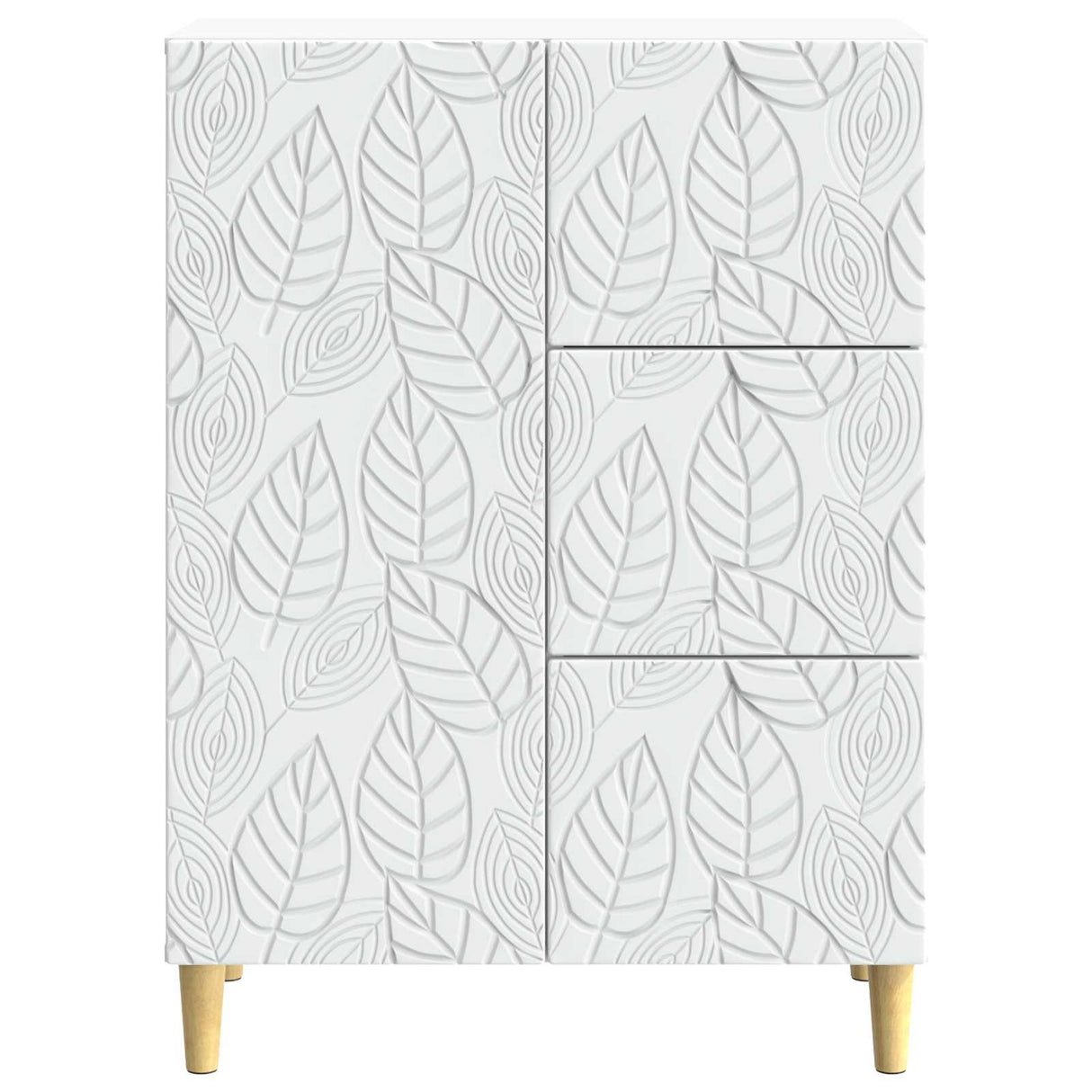 vidaXL Dressoir Wit 66 x 34,5 x 90 cm Bewerkt hout