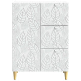 vidaXL Dressoir Wit 66 x 34,5 x 90 cm Bewerkt hout
