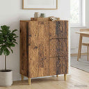 vidaXL Dressoir Wit 66 x 34,5 x 90 cm Bewerkt hout
