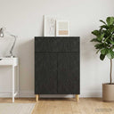 vidaXL Sideboard Black 66 x 34.5 x 90 cm Engineered Wood