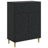 vidaXL Sideboard Black 66 x 34.5 x 90 cm Engineered Wood