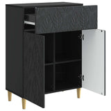 vidaXL Sideboard Black 66 x 34.5 x 90 cm Engineered Wood