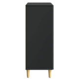 vidaXL Sideboard Black 66 x 34.5 x 90 cm Engineered Wood