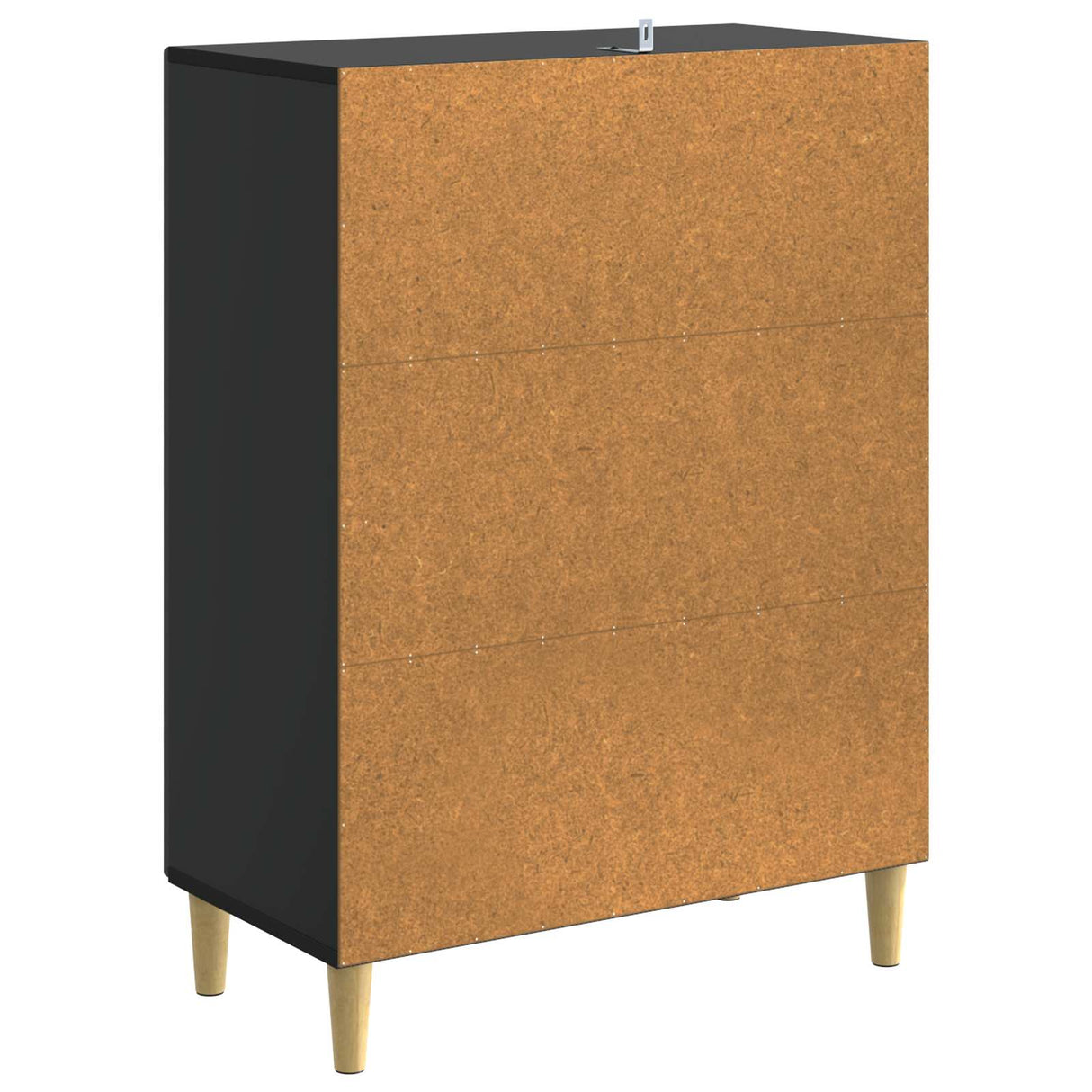 vidaXL Sideboard Black 66 x 34.5 x 90 cm Engineered Wood