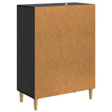 vidaXL Sideboard Black 66 x 34.5 x 90 cm Engineered Wood