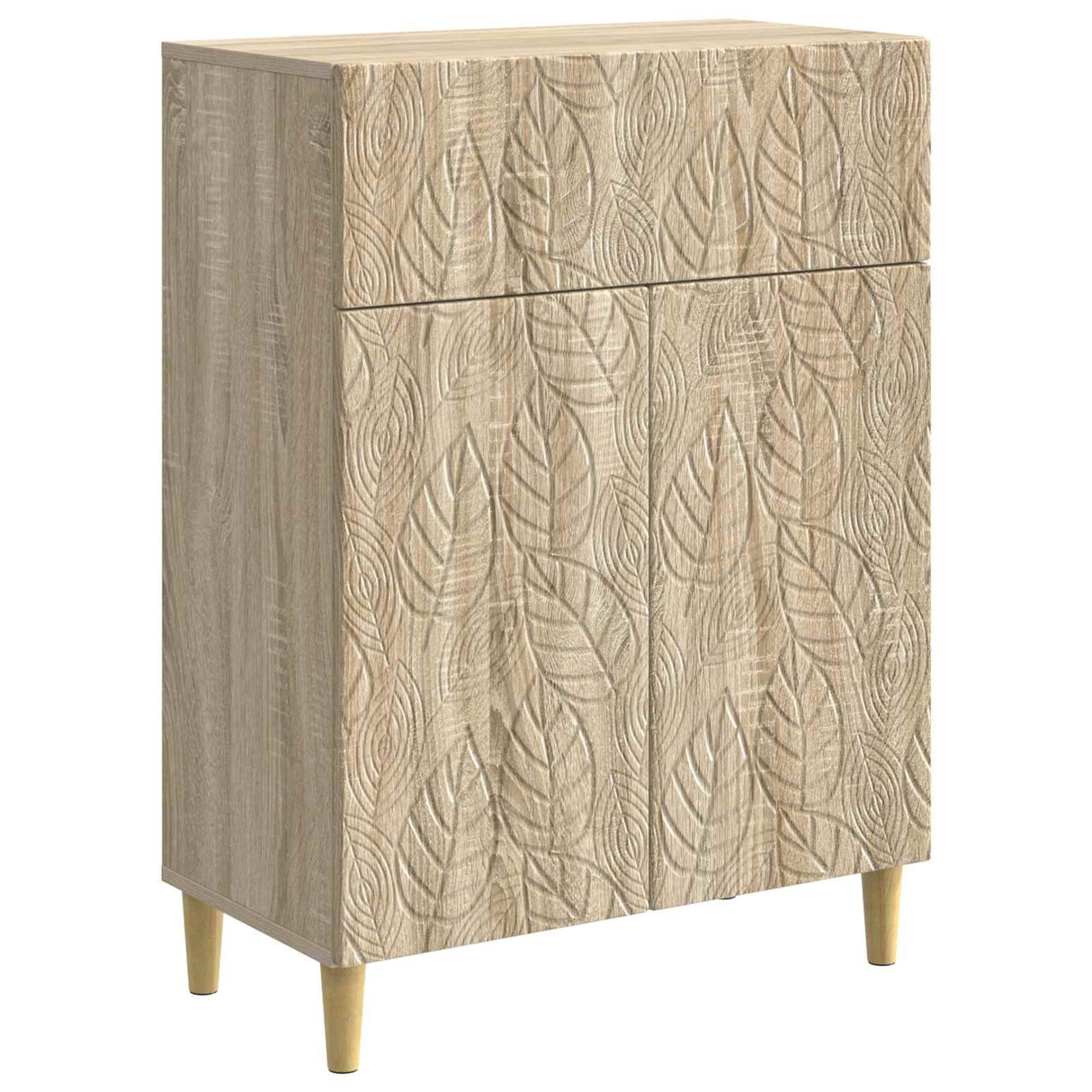 vidaXL Sideboard Black 66 x 34.5 x 90 cm Engineered Wood
