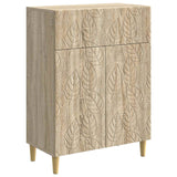 vidaXL Sideboard Black 66 x 34.5 x 90 cm Engineered Wood