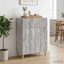 vidaXL Sideboard Black 66 x 34.5 x 90 cm Engineered Wood