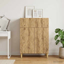 vidaXL Sideboard Black 66 x 34.5 x 90 cm Engineered Wood