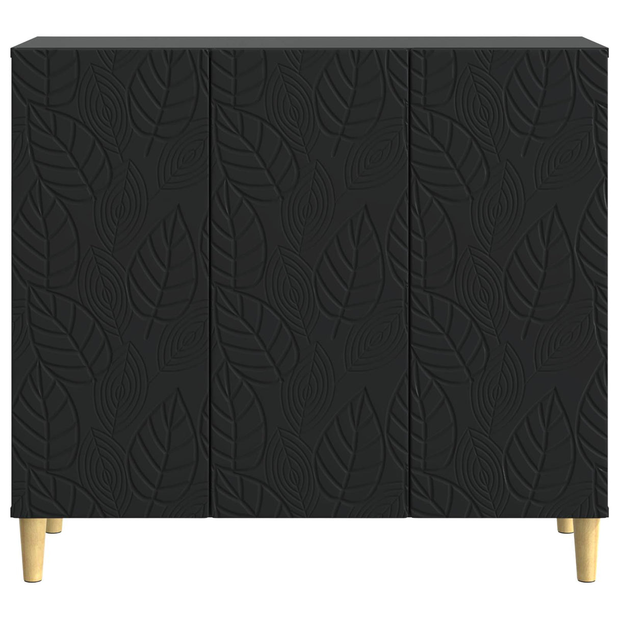 vidaXL Dressoir Zwart 89 x 34,5 x 80 cm Bewerkt hout