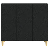 vidaXL Dressoir Zwart 89 x 34,5 x 80 cm Bewerkt hout