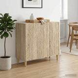 vidaXL Dressoir Zwart 89 x 34,5 x 80 cm Bewerkt hout