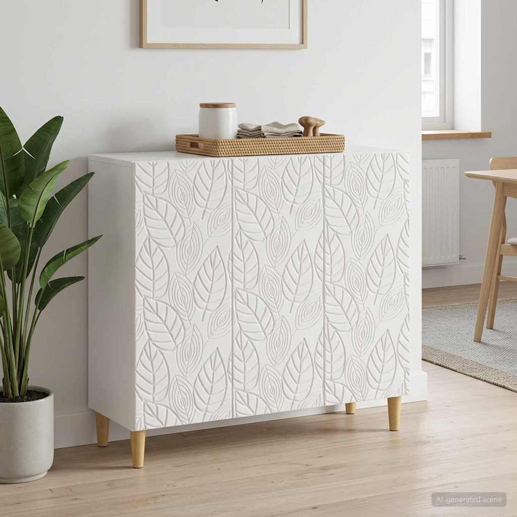 vidaXL Dressoir Zwart 89 x 34,5 x 80 cm Bewerkt hout