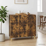 vidaXL Dressoir Zwart 89 x 34,5 x 80 cm Bewerkt hout