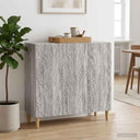 vidaXL Dressoir Zwart 89 x 34,5 x 80 cm Bewerkt hout