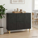 vidaXL Dressoir Zwart 89 x 34,5 x 60 cm Bewerkt hout